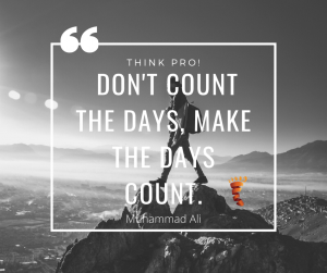 quote - Make the days count